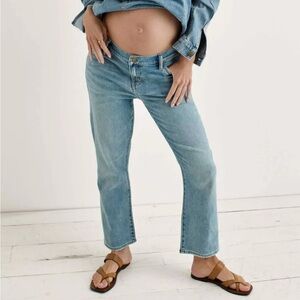 HATCH The Crop Maternity Jean, “Light Wash” size 29